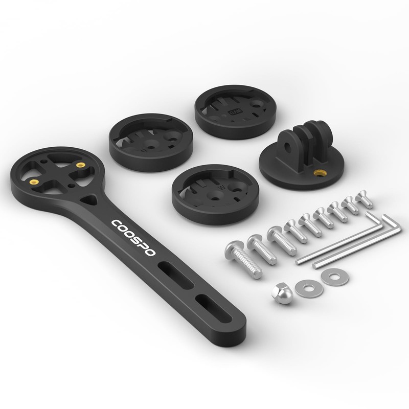 CooSpo Bike Computer Mount, Quick Release Mount for Garmin, Wahoo,
