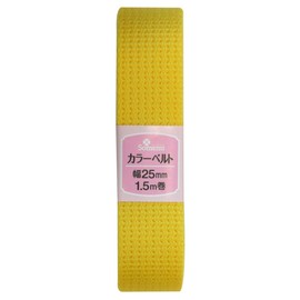 Clover カラーベルト 25mm幅 1.5m巻 黄 26-177