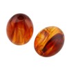 Amber Beads, Artificial Resin, Fire Amber, 13 x 11 mm,