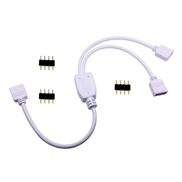 TronicsPros 4 Pin LED Splitter Cable RGB LED Strip Connector