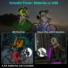 Martronic 2-Pack LED Bike Frame Lights Kit for Night Riding,