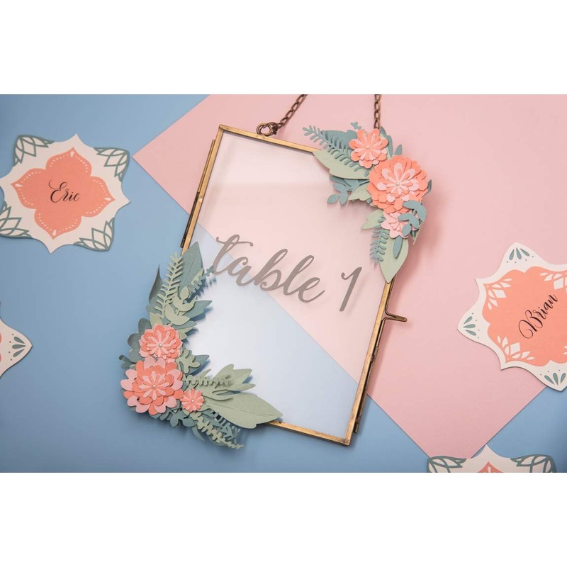 Sizzix Thinlits Die Set , Succulent Wreath, 15 Pack, Multiple