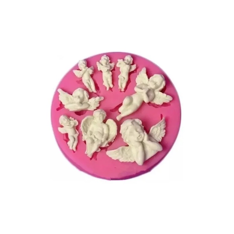 Like Shop Molde De Silicón Angelitos Repostería Fondant