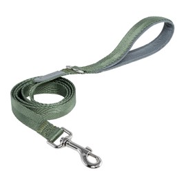 TSPRO Premium Dog Leash, 4.2 ft Lenght Single Handle Leash, Hook Strong and Breathable Durable, Soft Cushioned Handle, Large Dogs Leash, for Walking and Training (Green Size 3)