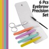 CVNRCLP 6-Piece Eyebrow Tweezers Set - Precision Tweezers for Eyebrow