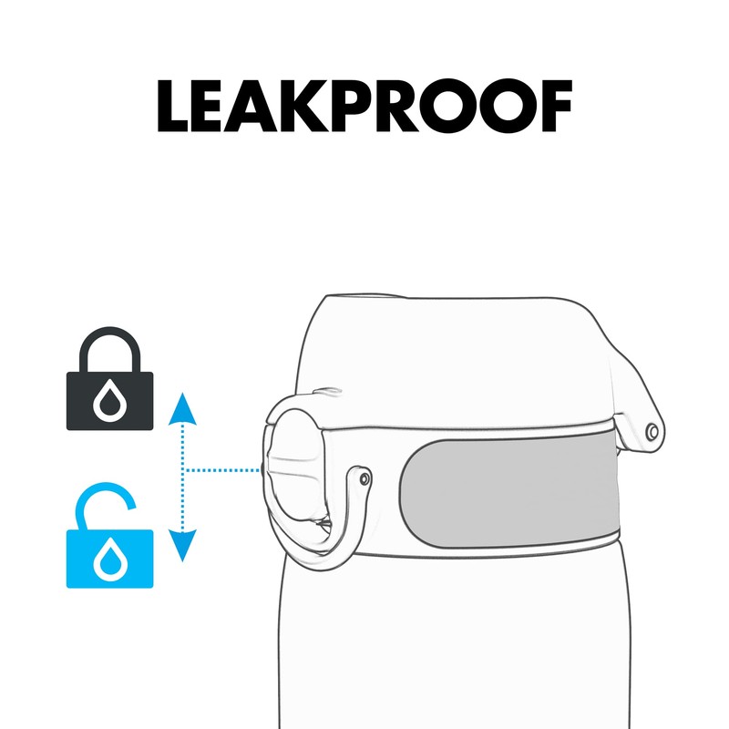 Ion8 Leak Proof BPA Free Kids Water Bottle 12oz Light