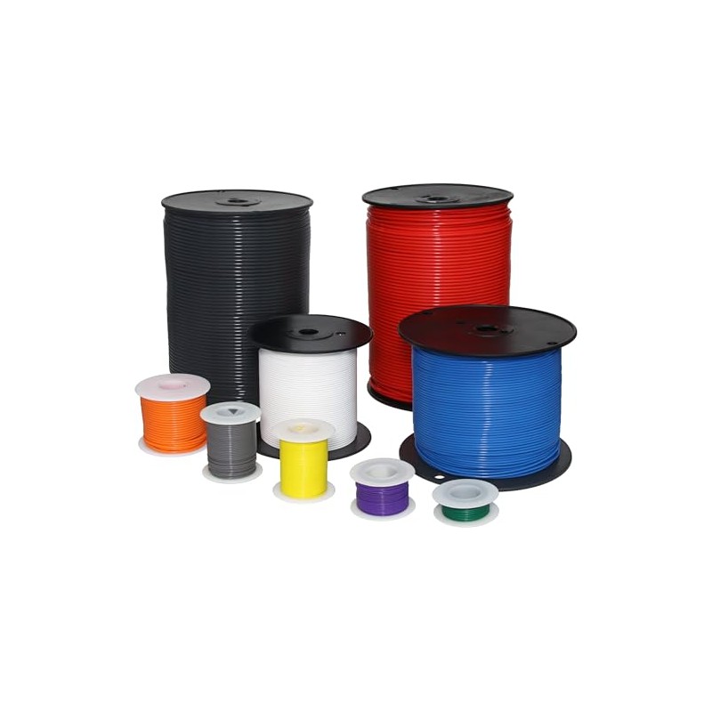 PTFE High Temperature Stranded Wire (Gauge: 14, Length: 25 ft.,