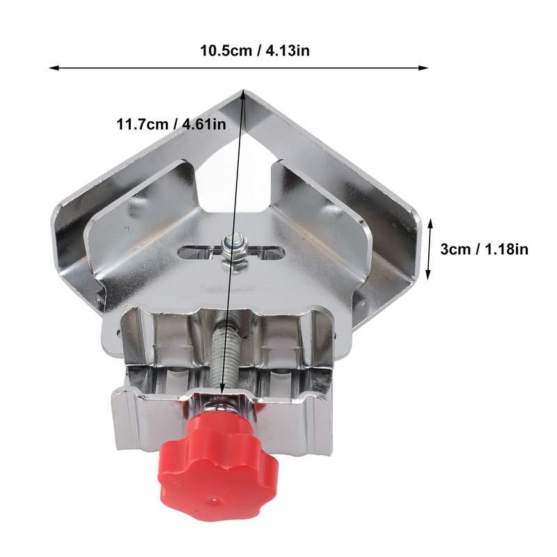 2pcs Stainless Steel Right Corner Clamp High Accuracy 90 Degree