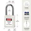 BOZZYS Lockout Tagout Locks 12-Pack｜OSHA White Loto Locks Keyed Alike｜12