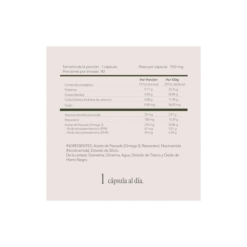 Niacinamida con Resveratrol (90)
