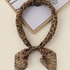 Eohak Women-Leopard-Print-Scarf Lightweight Chiffon Square Scarfs for Spring Summer Season