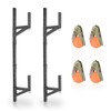HUGEBO Adjustable Trailer Ladder Rack, Heavy Duty Side Mount with
