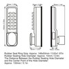 Mechanical Combination Lock, Security Door Lock Anti Theft Keypad Locks