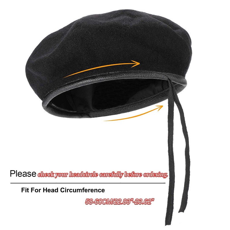 AYPOW Wool Berets, Mens Ladies Military Army Style Berets with