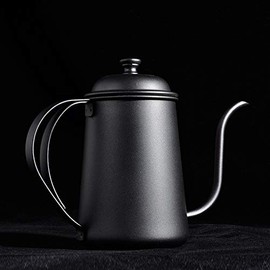 FUN COFFEE COFFEE Drip Pot, 22.9 fl oz (650 ml), Coffee Kettle, Coffee Drip Pot, Camp Kettle, Open Fire, Small, Open Fire, Lid Included, Stainless Steel Narrow Mouth