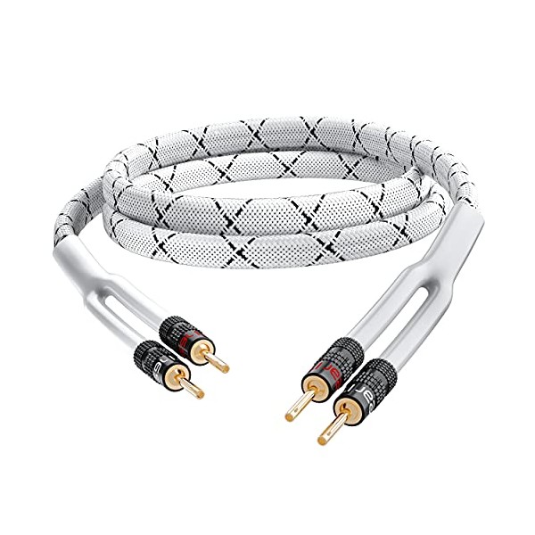 GearIT 14AWG Premium Heavy Duty Braided Speaker Wire Cable (10