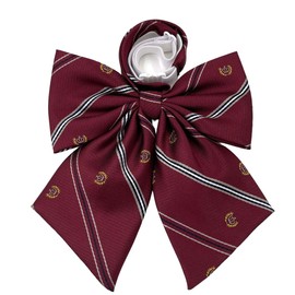 NECOTIA Brand Cute School Ribbon, Bowtie, Girls, Uniform Ribbon, Bowtie, Middle School, High School Students, Easy, One-Touch Installation, Navy Blue, Red, Pink, Candy, b