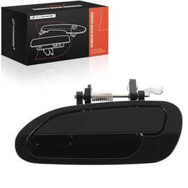 A-premium - Manija de Puerta Exterior Trasera Izquierda del Lado del Conductor Compatible con Honda Accord 1998 1999 2000 2001 2002, Color Negro Liso, Reemplazo# 72680-s84-a11, 72680-s86-k11