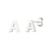 Aeon Jewellery Alphabet Initial Earrings - A | Plain 925