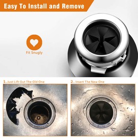 Sink Baffle, Replacement for Evolution, Garbage Disposal Splash Guards,Quite Collar,Drain Plugs,Disposer Accessories for Whirlaway, Waste King, Sinkmaster and GE Models (3.25inches)