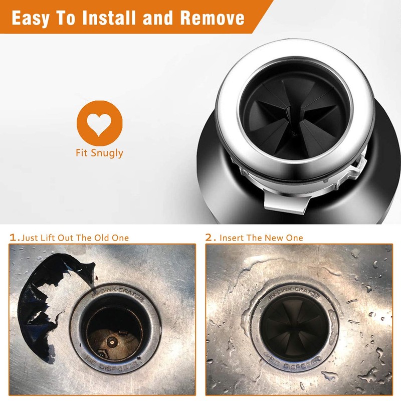 Sink Baffle, Replacement for Evolution, Garbage Disposal Splash Guards,Quite Collar,Drain
