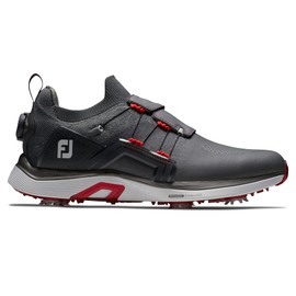 FootJoy Men's Hyperflex Boa Previous Season Style Golf Shoe, CharcoalGrey/Red, 10