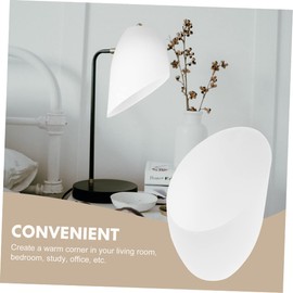 Pack of 5 Modern Lampshade Slanted Lampshade Replacement White Lamp Light Covers Ceiling Fan Globe Replacement for LED Floor Lamp Chandelier Ceiling Light 40 mm