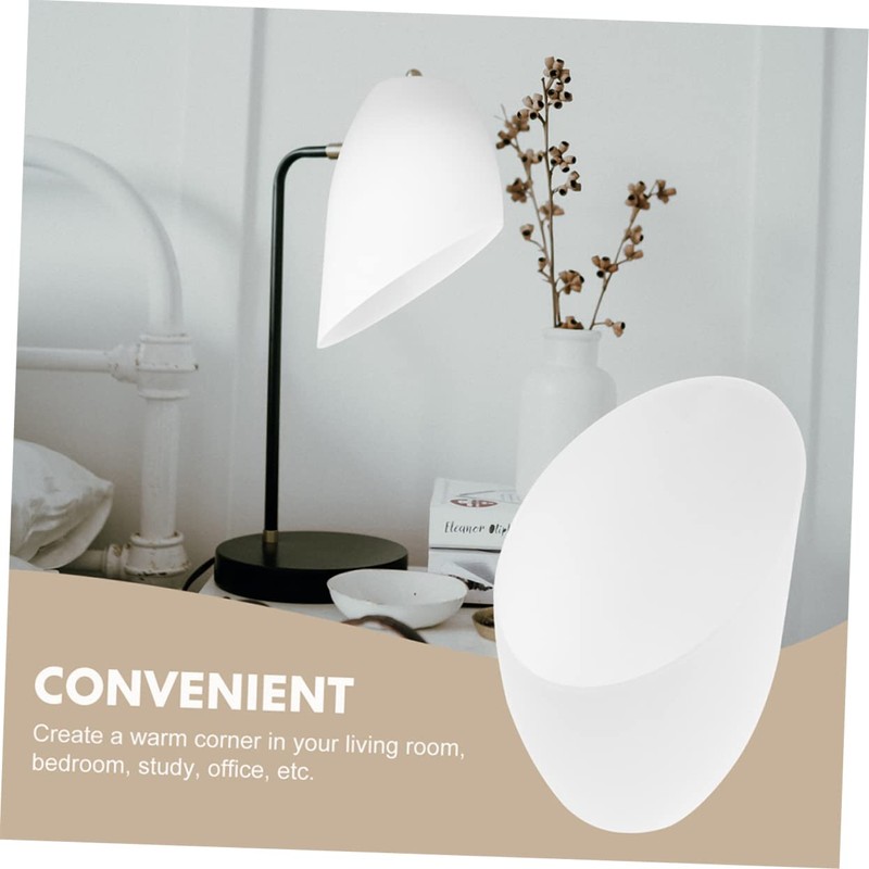 Pack of 5 Modern Lampshade Slanted Lampshade Replacement White Lamp