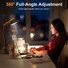 15W LED Desk Lamp with USB Charging Ports – Dimmable