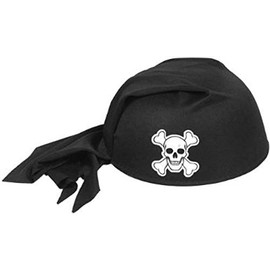 Childs Black Pirate Bandana