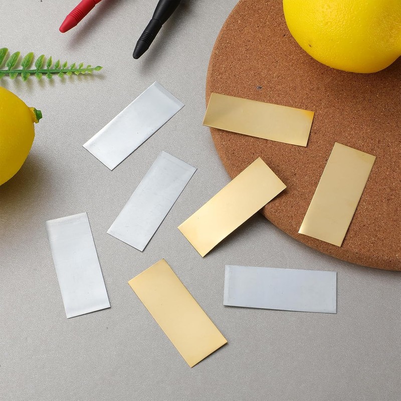 Artibetter Tiras de Zinc y Cobre 5x2 cm – Kit