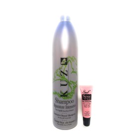 KUZ Intensive Repair Shampoo(For Dry and Porous Hair) 16.9 Fl OZ /500ml *Free Starry Sexy Kiss Lip Plumping Gloss 10ml