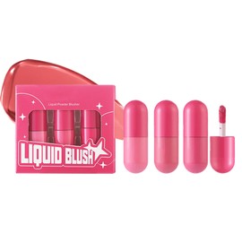 Liquid Blush Set - Long Wearing Blush,Liquid Blusher Rouge Stick Lightweight Highlighter Naturally Sculpted Look for Beauty Makeup