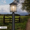 Solar Post Lights, Outdoor Post Lights Solar Powered, Waterproof Anti-Rust