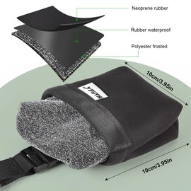 YPUYHI Golf Ball Cleaning Bag, Waterproof Inside, Dry Outside,Betachable Hook, Portable Small Golf Ball Cleaner Pouch,Golf Ball Bag Accessories