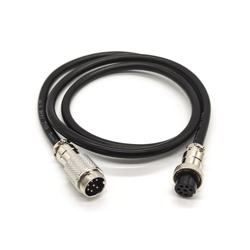Elecbee GX16 7 Pin Aviation Cable Assemblies, 1m, Male to