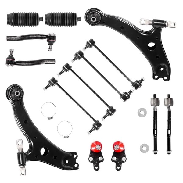Tiezful 14PCS Suspension Kit Fits 2007 2008 2009 2010 2011