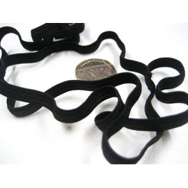 5ms of 6mm Black Sewing Accessories Flat Thin Elastic high Wasit Skirt Elastic