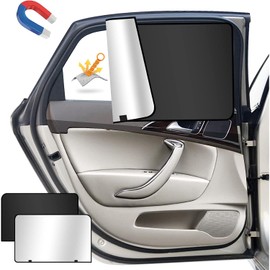 4 Stück Auto Sonnenschutz Seitenscheibe,Sonnenschutz Auto Baby Vorhang,Sonnenschutz Auto Magnetisch,Sonnenblende Universal Auto,Auto Seiten Heck Sonnenschutz Mit Uv-Schutz, Sichtschutz
