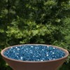 High Luster, 1/2" Reflective Tempered Fire Glass in Neptune Blue