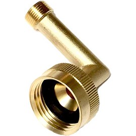 Shark Industrial Premium No-lead brass dishwasher swivel connector elbow fitting 3/8" comp x 3/4" FHT