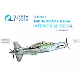 Quinta Studio QTSQD48515 1:48 Quinta Studio 3D Decal - Do335A-12 Pfeil Trainer (TAM kit)