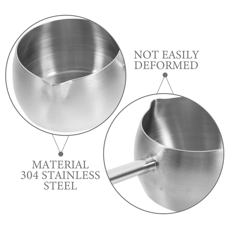 Luxshiny Stainless Steel Soup Ladle With Pour Spout Long Handle