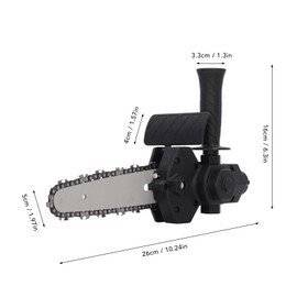 6in Electric Chainsaw Modification Tool, Electric Drill to Chainsaw Adapter Portable Conversion Head with Three Installation Modes for Courtyard Tree Branch Wood Cutting