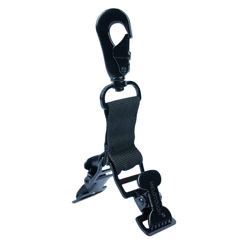 MELOTOUGH Firefighter Glove Clip Strap - Heavy-Duty Double Clip Design