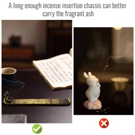 Incense Stick Holder Bamboo Raft Incense Holder Burner Portable Creative Gift Incense Burner for Home, Office, Yoga, Meditation