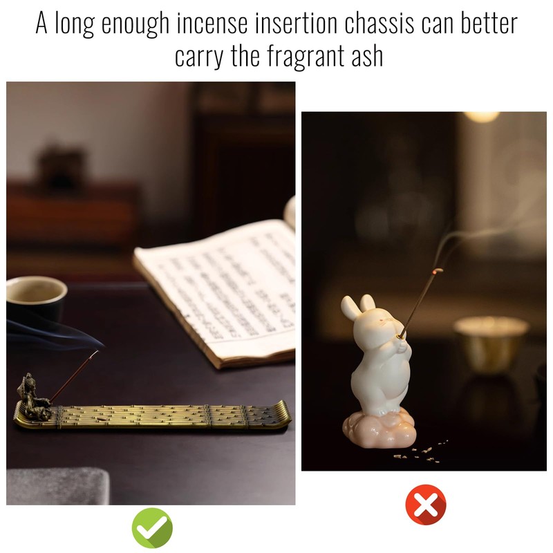 Incense Stick Holder Bamboo Raft Incense Holder Burner Portable Creative