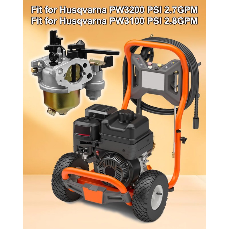 Carburetor Kit Replace PW3200 Fit for Husqvarna PW3200 3200PSI 2.7GPM