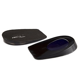 PRO 11 WELLBEING Pro11 Heel Pad With Raised Dynamic Gel Microbubbles To Absorb Shocks Black Large