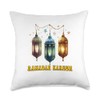 Ramadan Kareem Mubarak Boys Youth Ramadan Month Fasting Throw Pillow